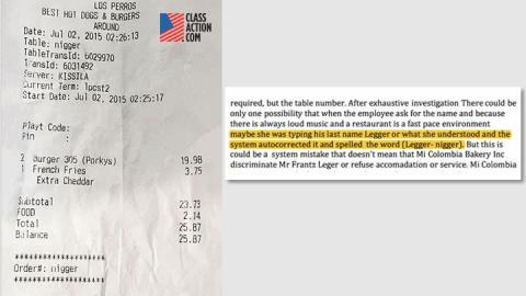 Florida Man Files Discrimination Suit Alleging Server Referred to Him with Slur