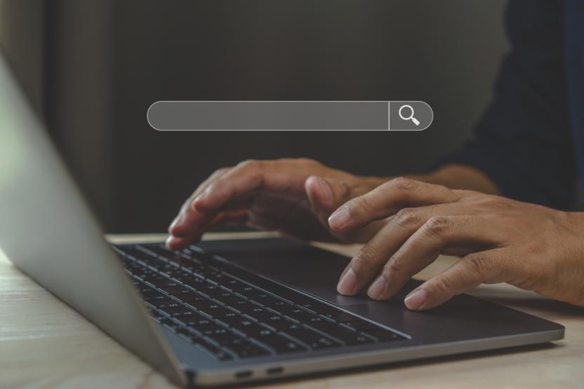 Someone searching online